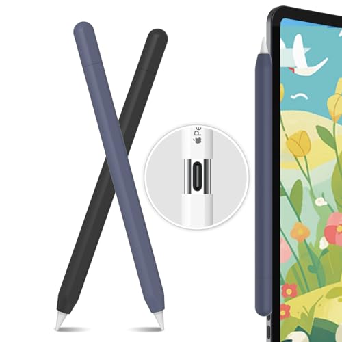 AhaStyle 2 Pack Apple Pencil (USB-C) Case 2023 Silicone Cover - image 1