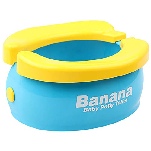 WISHTIME Potty Training Seat - Cute Banana Toilet Seat Trainer Portable Foldable Potty