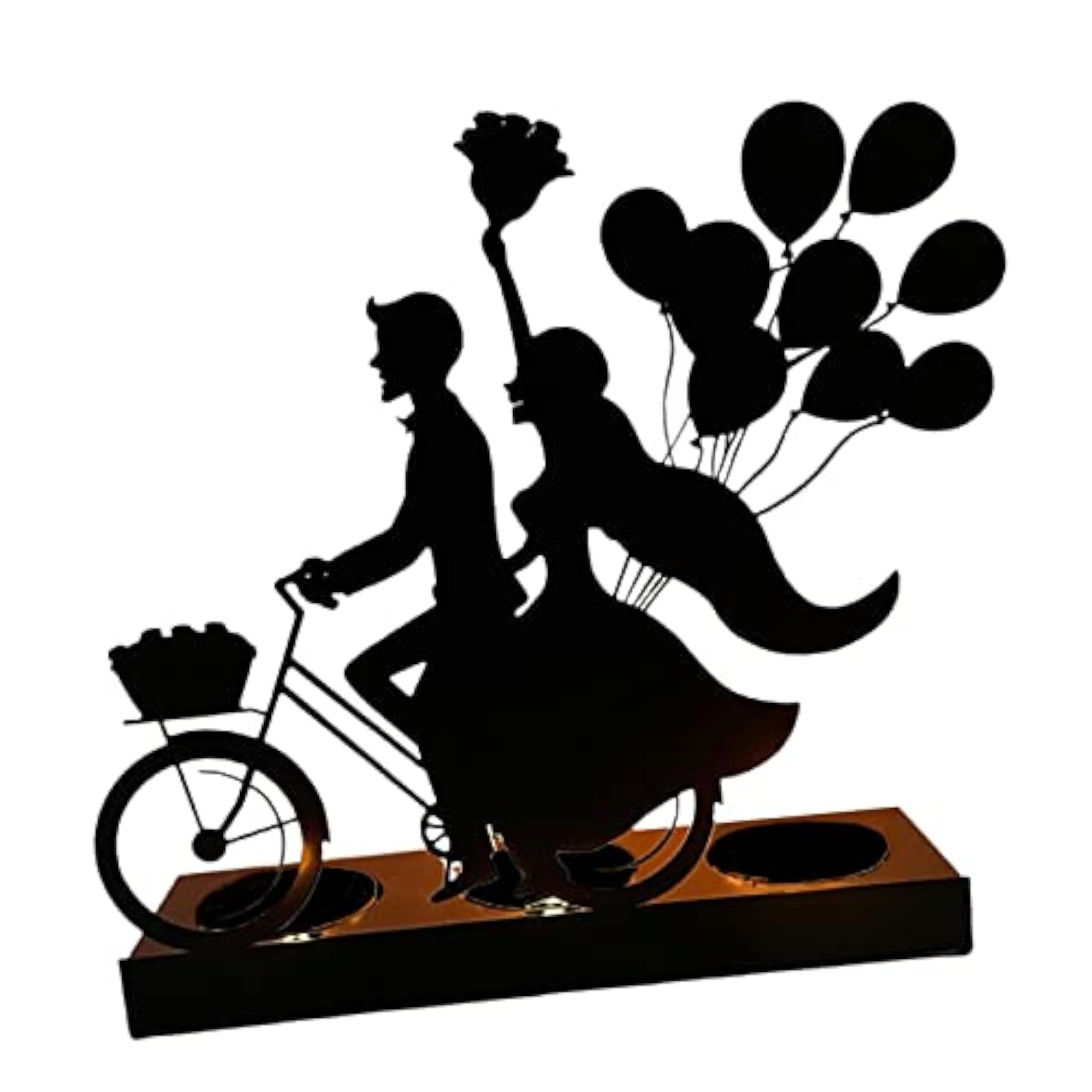 Tealight Candle Holder with Balloon Silhouette Design