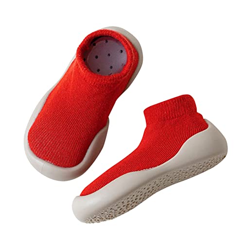 Baby Boy First Walking Sock Shoes Knitting Mesh Breathable Socks Slip on Casual Socks Shoes Lightweight Slippers Toddlers Newborn Infant Sneakers