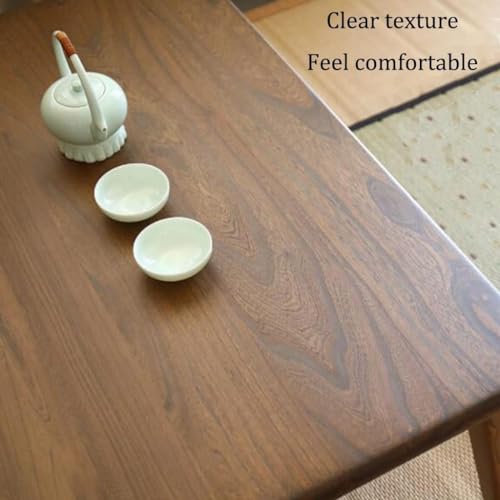 Table basse japonaise en bois rétro petite table à thé robuste - 6
