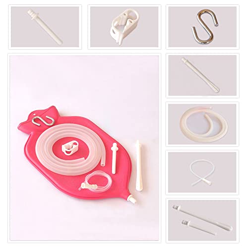 HealthAndYoga MovNFlo Enema Bag Kit - 2 Quart Foldable Travel Enema System