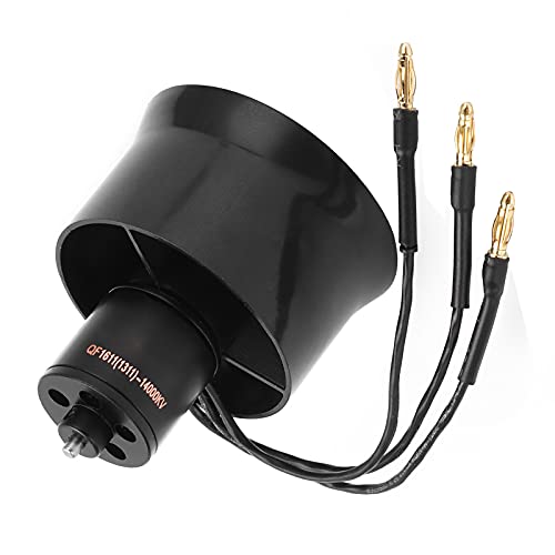 Alomejor 30 Mm EDF 6 Blatt -Laufrad MIT QF1611-14000KV 2‑4S Bürstenloser Motor 16x25 Mm für RC Flugzugug
