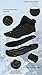 Hike Winter Footwear Barefoot Boots Mens Womens, Waterproof Winter Snow Boots, Warm Ankle Booties, Wide Toe Barefoot Hiking Boots, Non-Slip Zero Drop Sole Hike Shoes for Hiking Walking Outdoor (Black,11.5)