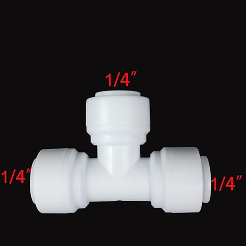 Miniatura 2 de Accesorios de tubo de purificadores de agua de conexión rápida de 14 "para sistema de ósmosis inversa de agua RO Paquete de 10 (válvula de bola+tipo