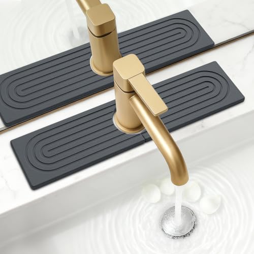 Stone Kitchen Sink Faucet Mat Diatomite Water Absorbing Stone Bathroom Tray