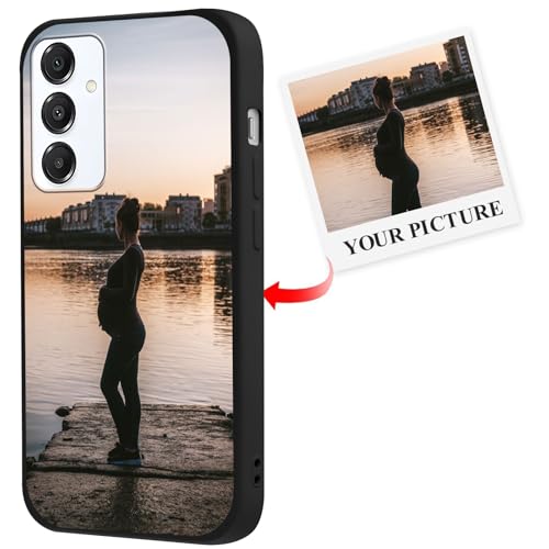 Cover Personalizzate per Samsung Galaxy A16 5G Personalizzata con Foto Immagine Disegni Custodia Personalizzabile Personalizzabili Personalizzato Custodie Case per A16 5G 6.7 pollici nero