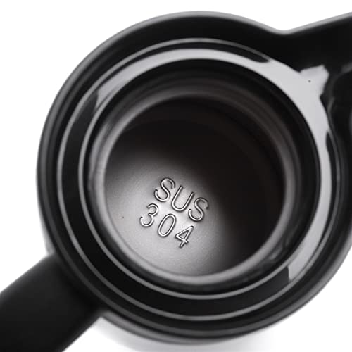 Tetera eléctrica portátil de acero inoxidable 1200 ml negro miniatura 3