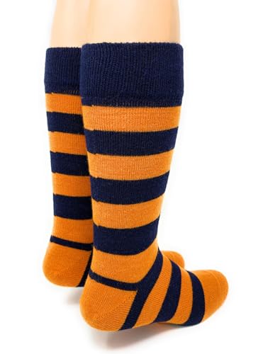 Image of WARRIOR ALPACA SOCKS - Fresh Classic Rugby Stripe - Alpaca Wool Dress Socks