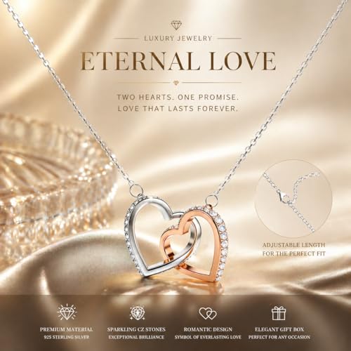 YBNGSMK 925 Sterling Silver Necklace for Women, Dainty Jewelry with Luxury Gift Box, Timeless Keepsake for Birthday Graduation Christmas — view 2