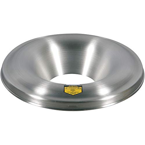 Image of Justrite 26555 Cease-Fire Aluminum Head, 24 inch OD, for 55 Gallon Drum, Silver