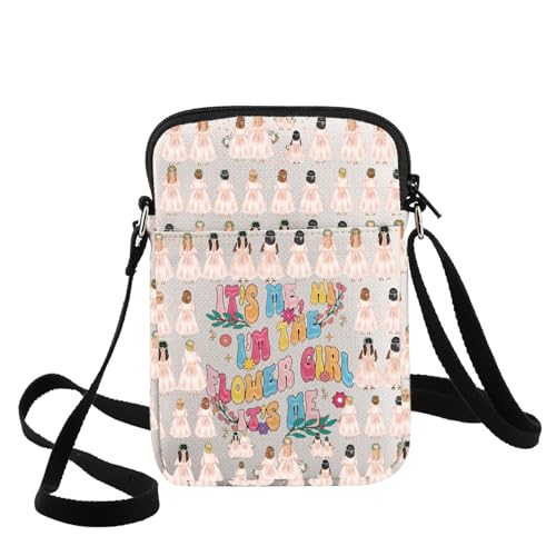 G2TUP Flower Gir Wedding Crossbody Bag Wedding Party Gift It's Me Hi I'm The Flower Gir It's Me Shoulder Bag