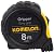 Komelon PG85 8m by 25mm Metric Gripper Tape, Black