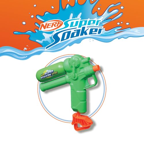 Image of Nerf Super Soaker XP20-AP Water Blaster, Tank Made with Recycled Plastic, Air-Pressurized Continuous Water Blast | Pichkari for Outdoor Water Games | Branded Toy Pichkari for Holi | Kids Ages 6+