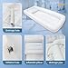 JJFFTAO,Medical Inflatable Bathtub,Bed Bath,Medical PVC Bedside Shower bathtubKit,Bed Shower for Patients with Reduced Mobility,Bedside Water Bag+Electric air Pump+Medical Inflatable Shampoo Basin