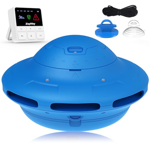 Pool Alarm with App & Home Receiver, 110dB Loud Floating Pool Alarms for Inground & Above Ground Pools, Adjustable Sensitivity, Extra Water Protection for Kids & Pets, Blue
