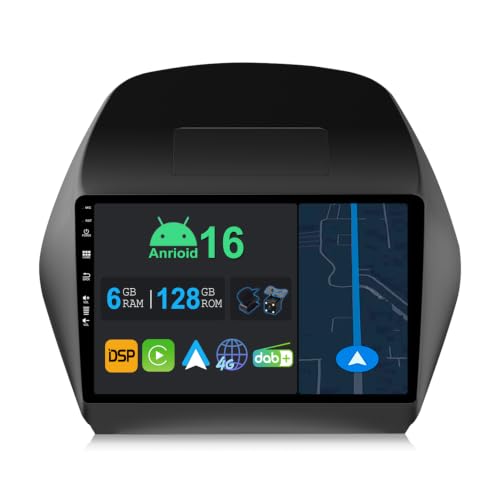 Autoradio para Hyundai Tucson IX35 que elimina los cables gracias a CarPlay y Android Auto