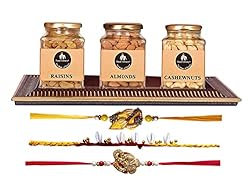 Food Library The Magic of Nature Rakhi Gift Hamper for Brother/ Bhaiya/ Bhabhi/ Kid (Dry Fruit jar)