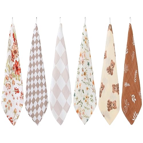 Image of LifeTree Baby Washcloths, Muslin Face Towels, Large Wash Cloths Soft on Sensitive Skin, Absorbent for Boys & Girls, Newborn Baby & Toddlers Essentials Shower Registry Gift