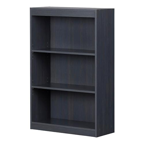 South Shore Axess 3-Shelf Bookcase, Blueberry #TOP6