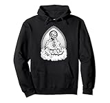 Muerto Santo Reliquia Esqueleto Profeta Ángel Blackwork Sudadera con Capucha