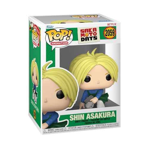 Funko Pop! Animation: Sakamoto Days - Shin - Figura de Vinilo Coleccionable - Idea de Regalo - Mercancía Oficial - Juguetes para niños y Adultos - Figura Modelo para coleccionistas y exhibición