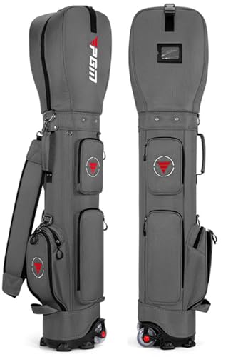 Jinghui ゴルフカートバッグ ゴルフバッグ ナイロン素材 キャディバッグ メンズ スポーツゴルフバッグ Golf Club Bag おしゃれ クラブケース ゴルフクラブバッグ ゴルフボストンバッグ キャスター付き 5分割 14本收? 軽量 大容量 滑