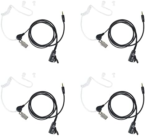 Walkie Talkie Earpiece Headset With PTT Mic - Compatible With Tait & Harris Two Way Radios