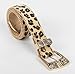 KorhLeoh Women's Leopard-Belt Casual-Belts - Fashion Leopard Print Faux Leather Belts with Pin Buckle for Jeans Pants