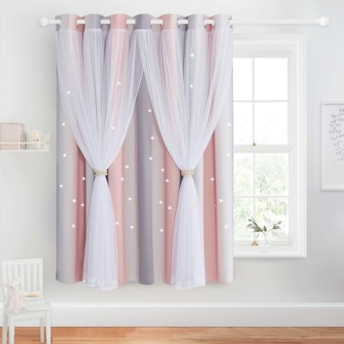 NICETOWN Sliding Glass Door Curtain, Extra Wide Patio Window Ombr...