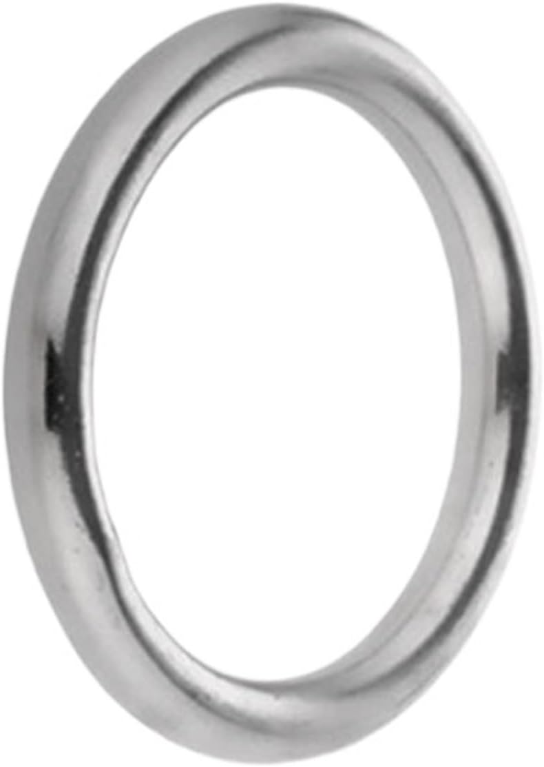 Boat 304 Stainless Steel 10 * 60mm O Round Rings Sail Smooth Solid Clip Hammock Hanging Ring
