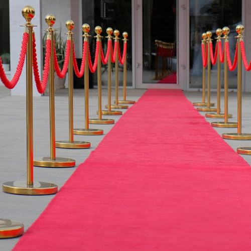 Poteaux en velours rouge anti-confusion pour organiser les files d'attente de fêtes - 7