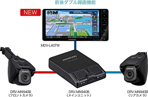 Amazon | ケンウッド カーナビ 彩速ナビ 7型 MDV-L407 専用ドラレコ 