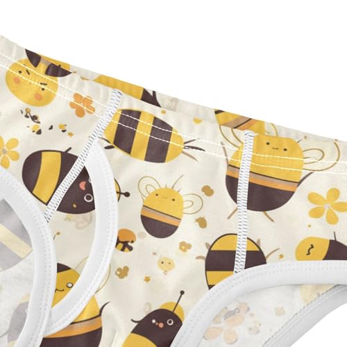 KLL Cute Bee Pattern Toddler Boys Pure Cotton Briefs Breathable Children Panties4