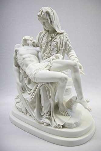 Estatua religiosa Pieta Mary Jesus 13 pulgadas miniatura 3