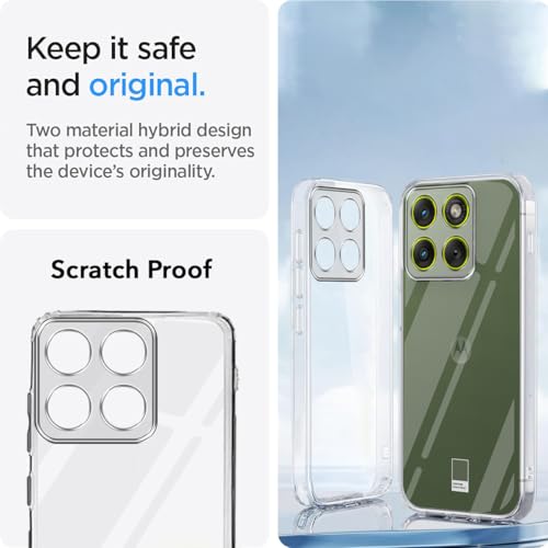 Image of Jkobi Silicone Back Cover Case for Motorola Moto Edge 70 Pro (Clear Shockproof Case with Camera Protection | Soft and Flexible | Transparent)