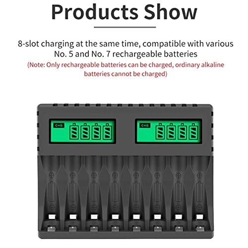 Chargeur de batterie piles rechargeables AA AAA écran LCD NiMh - 4