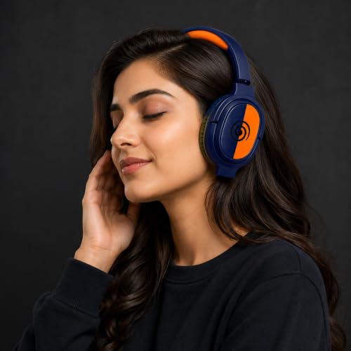 Image of Boat Wireless Bluetooth Over-Ear Headphones with Deep Bass, Built-in Microphone, Comfortable Ear Cups, Adjustable Headband, Stylish Design, for Music, Calls, Gaming, Travel and Daily Use