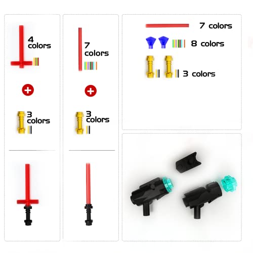 Lyjzxj LC0003 Bingbricks 105Pcs Light Sword Saber Blaster Building Blocks Accessory Pack For Lego Star Wars Fans thumb #2