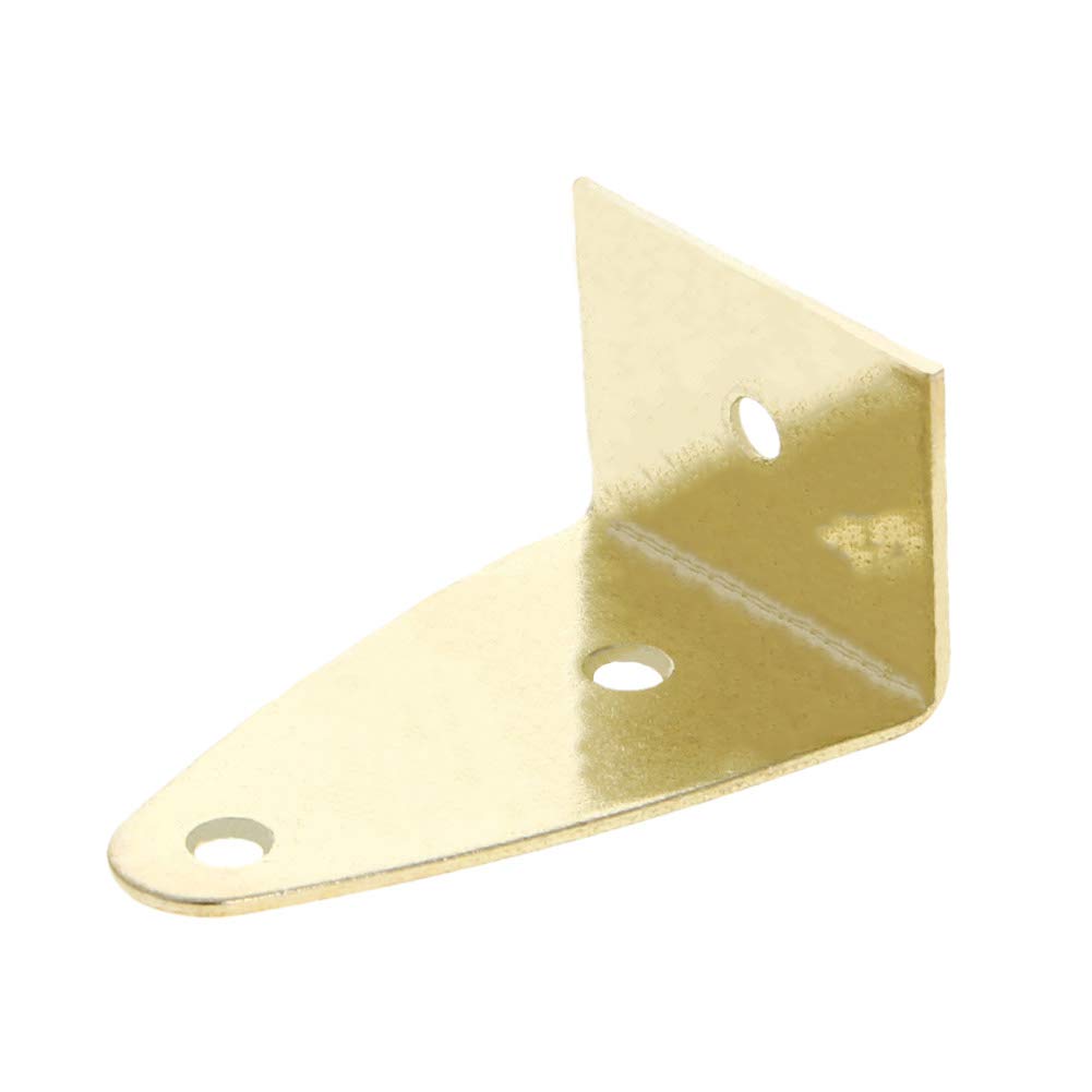 MroMax Picture Photo Frame Metal Brace Bracket Hanger Gold Tone 35 x 29 x 54mm/1.38 x 1.14 x 2.13-inch Medium 5pcs