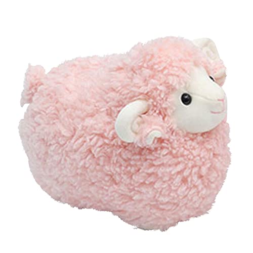 Cute Sheep Plush Toy Stuffed Animal,Plush Toys Appease Dolls Sheep Dolls,Soft Anime Sheep Plush Pillow,Super Soft Plush Doll Toy for Kids & Adults-23X25CM (Pink)