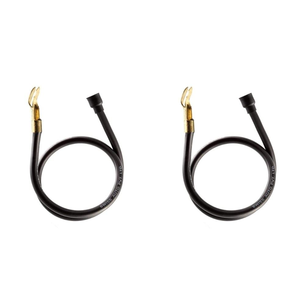 Deutsche plug wire compatible with Bajaj Chetak 12V / LML Vespa All Models| OEM performance | Polybutylene terephthalate (PBT) material Build | Black colour | Nickel Plated Caps | Pack of 2-image-20