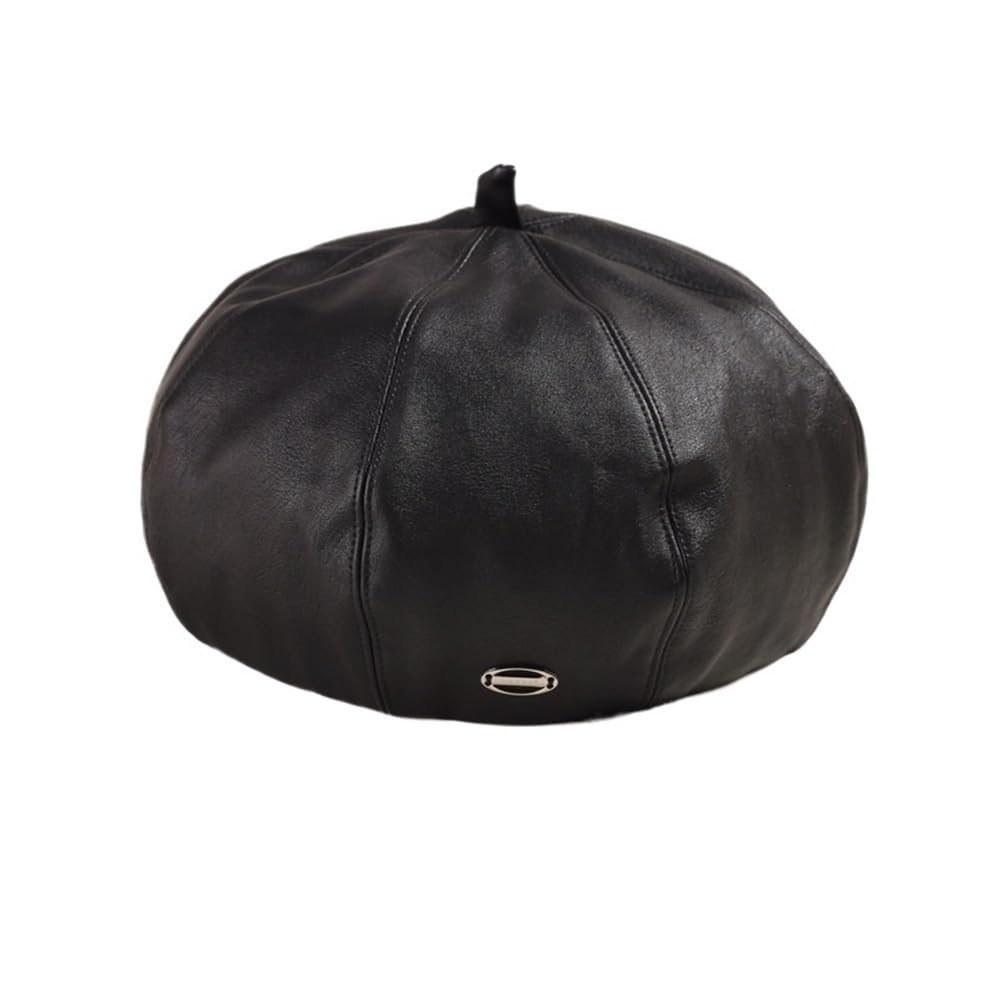 Béret en cuir PU femme pour sublimer un style classique d'artiste peintre