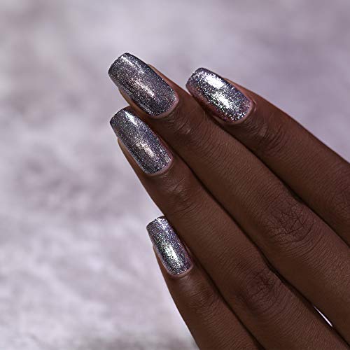 Image of ILNP Carbon - Sleek Gunmetal Holographic Ultra Metallic Nail Polish