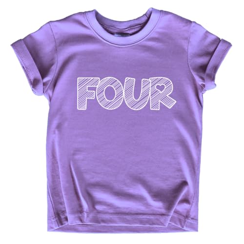 Unordinary Toddler 4th Birthday Shirt Girls 4 Year Old Outfit Girl Four Years Happy Bday Fourth Shirts