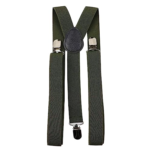 Skinny Belts, Solid Color Man's Belt Suspenders Polyester Y-Back Braces Adjustable Elastic