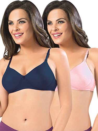 Image of SONARI Women's Non-Padded T-Shirt Bra | Wire-Free, Medium Coverage, Comfortable Polyester-Cotton Blend Fabric | Adjustable Straps, Ideal for Sports Catwalk