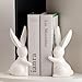 Decorative Ceramic Book Ends, Quirky Rabbit Bookends, Bunny Book ...