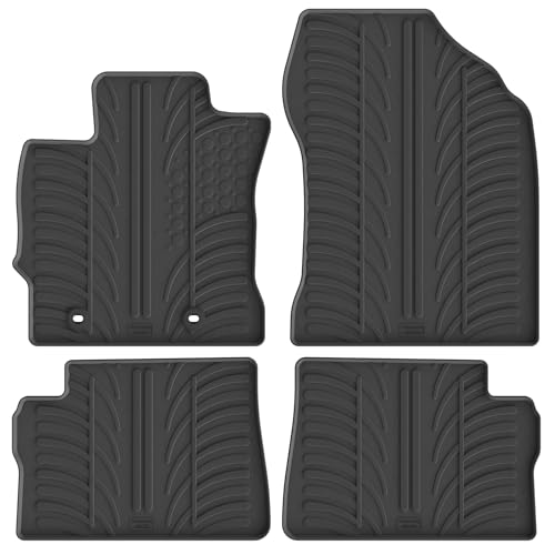 Set tapis de caoutchouc compatible avec Toyota Auris HB/Touring Sport/Hybrid 2012- (T profil 4-pièces + clips de montage)