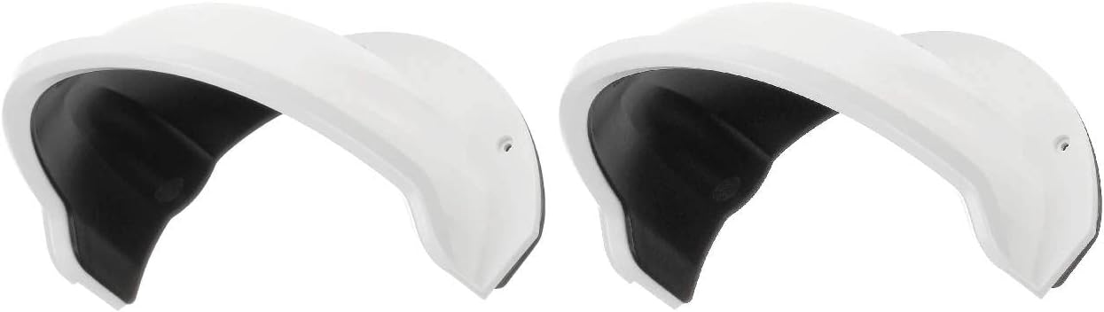 SDS DS-1250ZJ Universal Sun Rain Shade Camera Cover Shield for Outdoor Camera (2 Pack, White)